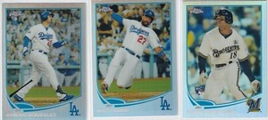 2013 Topps Chrome Baseball REFRACTOR YOU PICK Gonzalez Cabrera Martinez +++