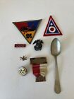 US Military Patches Emblems Medals Spoon + Marines Army