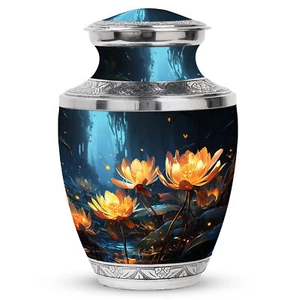 Memorial Urns For Human Ashes Keepsake Four Lilly (10 Inch) Large Urn - Picture 1 of 7