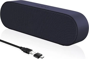 PC Computer Lautsprecher Soundbar Laptop 5W Monitor Boxen Box USB Blau B332 - Bild 1 von 7
