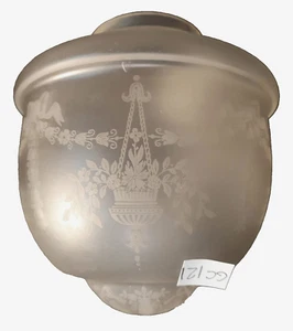 IRIDESENT Victorian Acid Etched GLASS GLOBES PENDANT 3 1/4" FIT. Shade GC121 - Picture 1 of 6