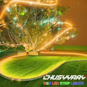Premium RV LED Camper Awning Light Set w/ IR Remote control 24 key RGB 16ft 2835 - Picture 1 of 12