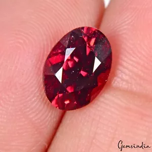 Certified 2.77 Ct Natural Untreated Garnet Oval Faceted IGL&I Gems For Jewelry - Picture 1 of 9