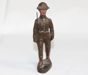 De colección Elastolin Alemania Composición Primera Guerra Mundial Juguete Soldado Infantería Marchando Antiguo - Imagen 1 de 6