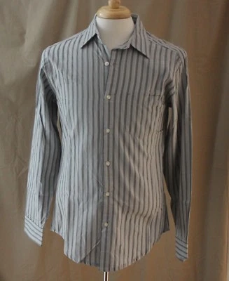 J. Ferrar, Small, Modern Fit Gray Multi Stripe Button Front Shirt, New with Tags - Image 1 of 4