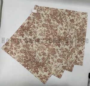 Pottery Barn Sorrel Toile Organic Cotton Napkins S/4 Apricot 20" Sq #J1176 PS - Picture 1 of 3