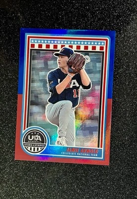 Jamie Arnold 2025 Panini USA #13 Stars & Stripes /13 American Flag Halo MLB SSP - Image 1 of 4