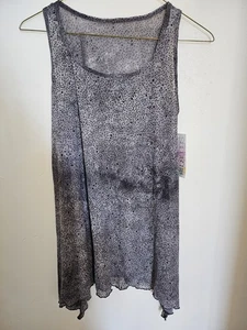 BAL ETIKETT - NEUES TANZTOP / TUNIKA MIT GLITZER GR. M GRAU / SCHWARZ ORG. 35,00 $ - Bild 1 von 5