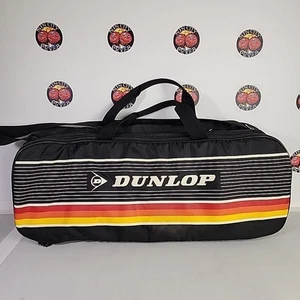 Rare Vintage Black DUNLOP Padded Sports  Storage Travel Bag 28.5"X10.5"X6" - Picture 1 of 9