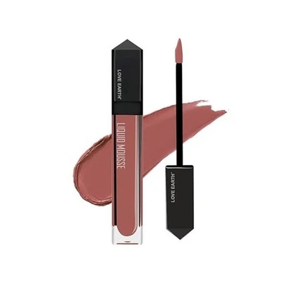 LoveEarth Matte Liquid Lipstick – Citrus Cosmo Shade | Long-Stay, Transfer-Proof - Image 1 of 4