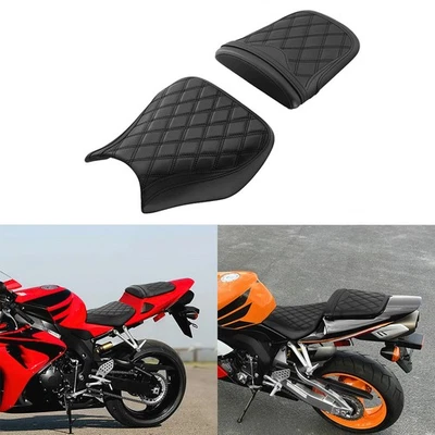 Ajuste para Honda CBR1000RR 2004-2007 conductor pasajero asiento negro Foto 1 de 4