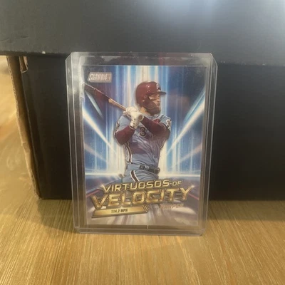 2023 Stadium Club #VV-3 Bryce Harper, Phillies - Virtuosos of Velocity Insert - Image 1 of 2