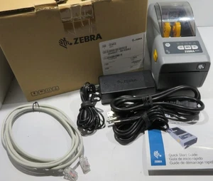 Zebra ZD411 ZD4A022-D01E00EZ 203dpi DT USB Bluetooth LAN Printer - A++ Condition - Picture 1 of 18