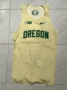 Nike Dri Fit ADV Oregon Ducks Big 10 Giallo Track Field Team Singolo Emesso Uomo - Foto 1 di 2