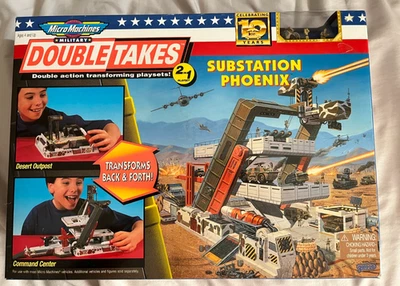 Micro Machines Double Takes 2 in 1 Play set Substation Phoenix 1997 Galoob - Image 1 of 4