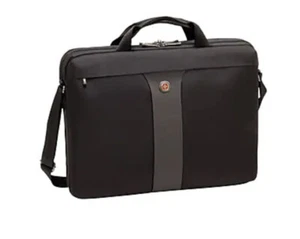 Wenger Legacy 17" Laptop Slimcase, Black Polyester (67444140) - Photo 1/12