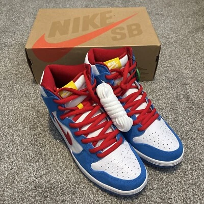 Talla 12 - Nike Dunk SB High Doraemon Dunk Pro ISO Raro Nuevo En Caja CI2692 400 🔥 Foto 1 de 4