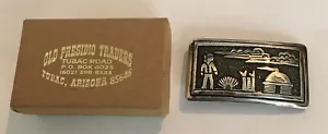 Navajo Thomas Singer Sterling Silver Belt Buckle - Picture 1 of 7