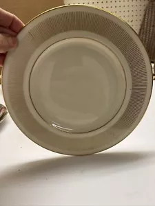 Lenox Flourish H521 Salad Desert Plate 8.5 Diameters Gold Rim Beautiful Classic - Picture 1 of 5