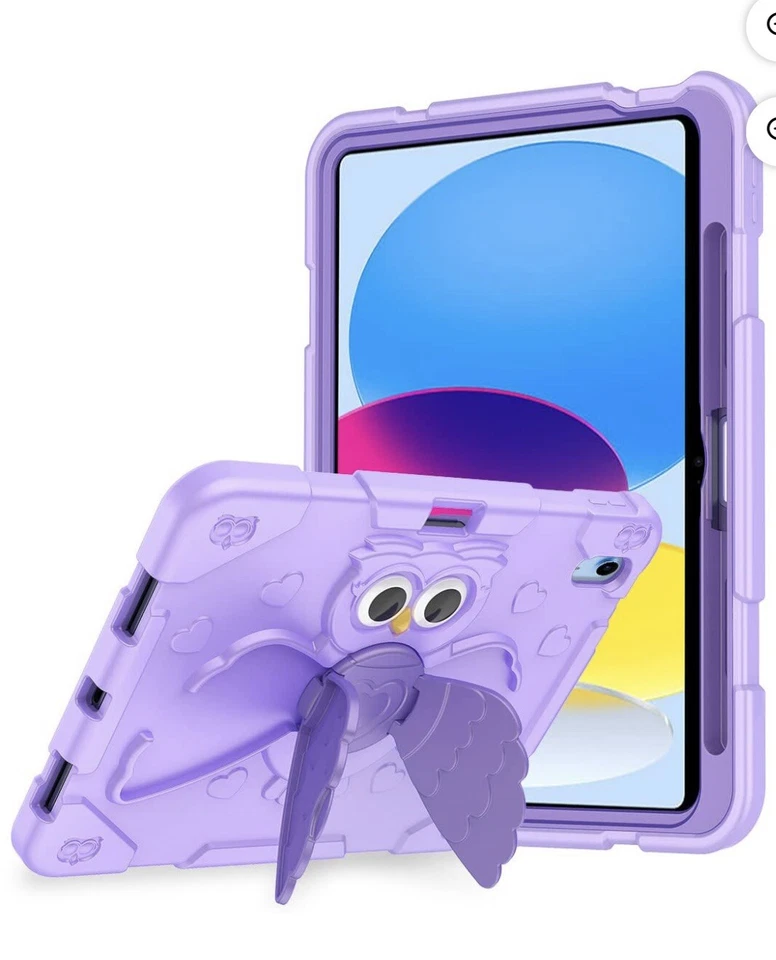 Funda para iPad Purple Owl con soporte incorporado y soporte para lápiz Foto 1 de 1