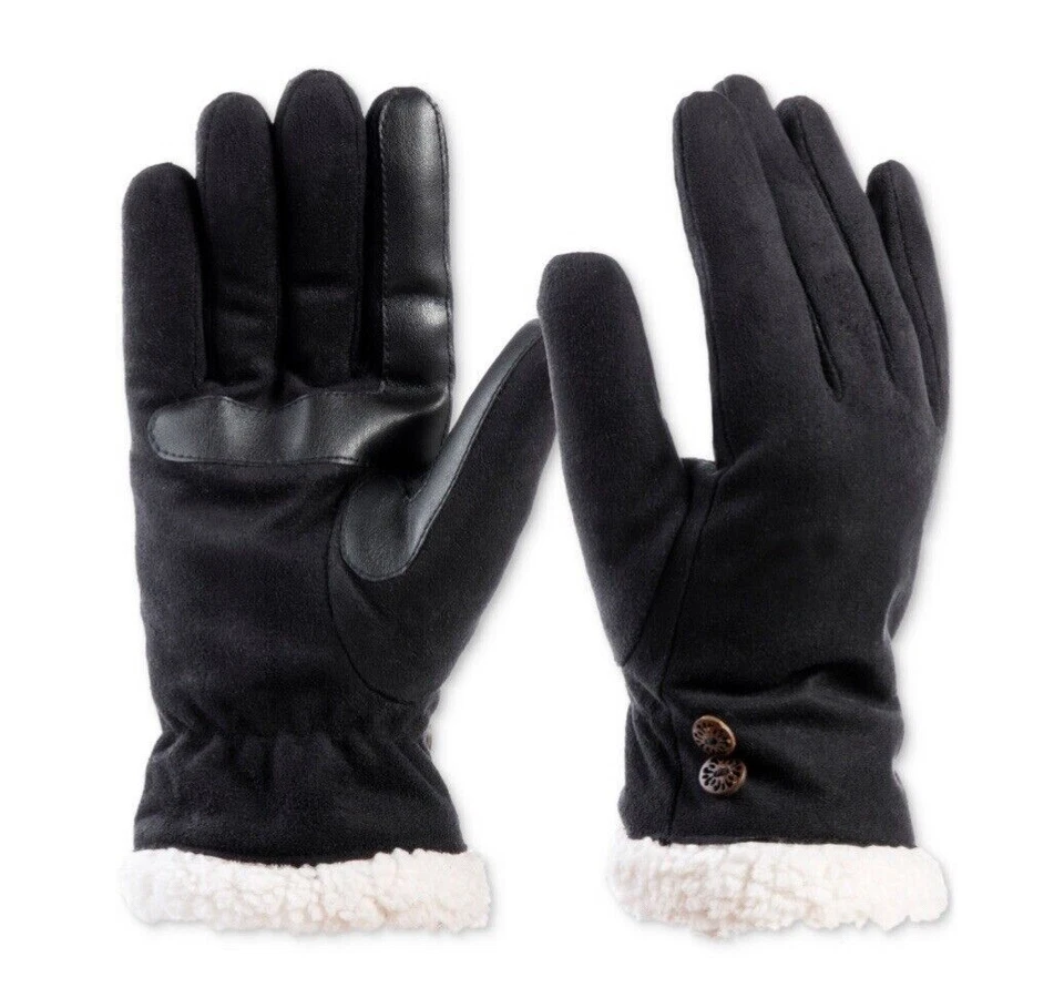 Isotoner Signature Women's Microsuede Water-Repellent Gloves - Black, L/XL - Image 1 of 1