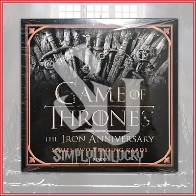 Game of Thrones: The Iron Anniversary Series 2 Trading Card Box 8 Packs SEALED - Image 1 of 2