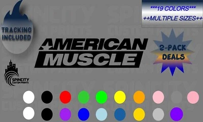 AMERICAN MUSCLE Car Window Vinyl Decal Graphic Laptop Bumper Sticker NEW - Image 1 of 4