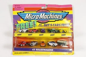 Galoob 1997 Micro Machines #5 Volkswagens w Free Cars Promotion - Package Damage - Picture 1 of 6