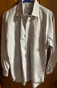 EUC Charles Tyrwhitt Dress Shirt 16.5/33 Lavender & White Plaid-Just Dry Cleaned - Picture 1 of 6