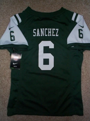 Camiseta Nike New York NY Jets Mark Sanchez NFL Juvenil *NIÑAS* (L-GRANDE-14) Foto 1 de 2