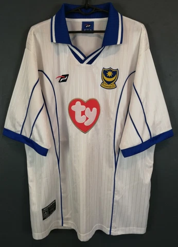 MENS VINTAGE FC PORTSMOUTH 2002/2004 POMPEY SOCCER FOOTBALL SHIRT JERSEY SIZE XL Cover