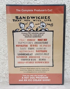 SEALED Sandwiches That You Will Like DVD 2003 PBS Foodie Documentary Producers - Picture 1 of 7