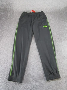 The North Face Track Pants Boys Large B Mak Gray & Green Ankle Cuff NEW - Picture 1 of 11