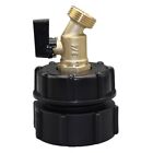 Perfectly Sized Brass Tap Valve For 62mm Fine Cord Water In IBC Tank Containers