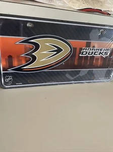 Anaheim 🔥Ducks NHL 12x6 Auto Metal License Plate Tag CAR TRUCK 🔥mighty Ducks - Picture 1 of 1