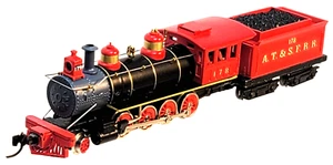 N Athearn 10902 2-8-0 AT&SF Locomotive #178 (Tested) NIB - Picture 1 of 10
