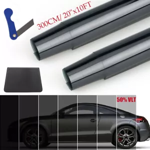 300CM Uncut Roll Window Tint Film 50% VLT 20" x 10ft Car Home Office Glass - Picture 1 of 9