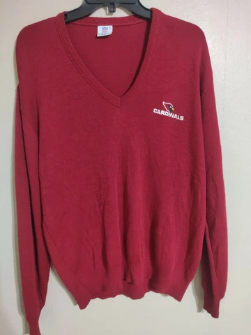 Vintage Arizona/STL Cardinals NFL Football USA Made V-Neck Sweater - Men's Large Cover