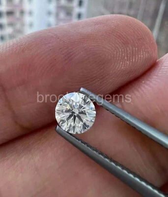 1 Ct Round Cut Lab-Grown Certified CVD Loose Diamond D VVS1 Clarity 5MRC - Image 1 of 2