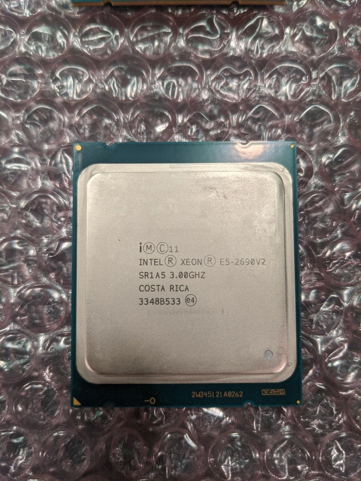 Procesador Intel Xeon SR1A5 E5-2690 V2 3,0 GHz 10 núcleos para servidor Foto 1 de 1