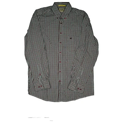 Camel Active Hombres Manga Larga Camisa de Cuadros Ocio Regular Fit M Multicolor - Imagen 1 de 2