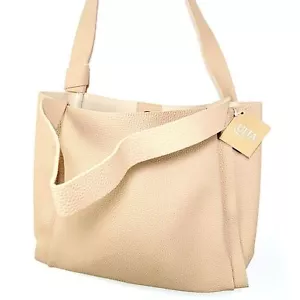 Ulta Beauty Shoulder Bag Faux Pebble Leather All Purpose Snap Closure Beige NWT! - Picture 1 of 11