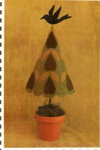 Growing About Avocados Wool Topiary Crow Craft Sewing Pattern Primitive Folk Art - Picture 1 of 2