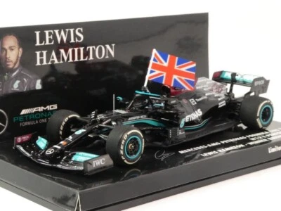 Minichamps Mercedes W12 #44 Lewis Hamilton winner British GP 2021 1/43 410211144 - Immagine 1 di 3