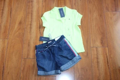 CAMISA, SHORTS TOMMY HILFIGER TALLA 5 NIÑAS NUEVA CON ETIQUETAS Foto 1 de 3