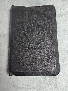 Readers Bible Authorized Version Black Grained Leather Red Edge 1937 With Box - Picture 1 of 13