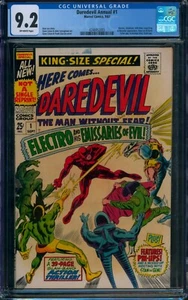 Daredevil Annual #1 🌟 CGC 9.2 🌟 Electro, Gladiator & Stilt Man Marvel 1967 - Imagen 1 de 2