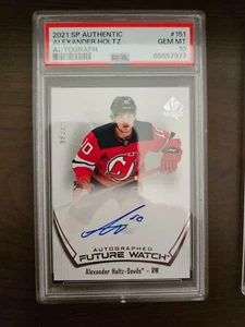 2021-22 Upper Deck SP Authentic Alexander Holtz Future Watch Auto PSA 10 - Picture 1 of 2
