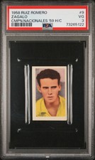 PSA 3 VG Zagalo 1958 Ruiz Romero #9 Rookie Card Campeonatos Nacionales '59 H/C