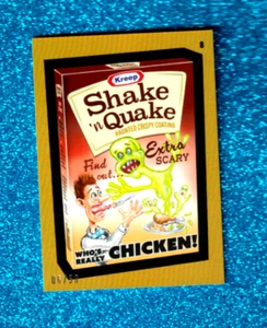 2024 Wacky Packages Halloween All New Series Orange Foil #8 "SHAKEnQUAKE" 06/50 - Picture 1 of 1